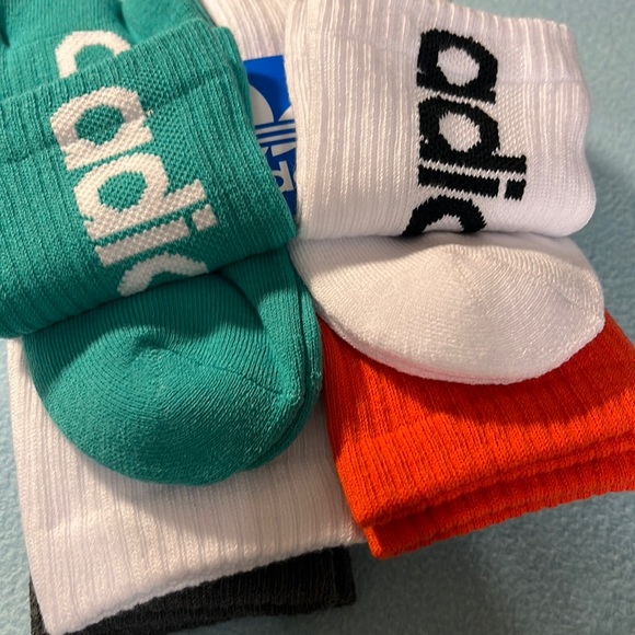 Adidas Men’s Crew Socks 6/Pack MultiColor - Picture 3 of 9
